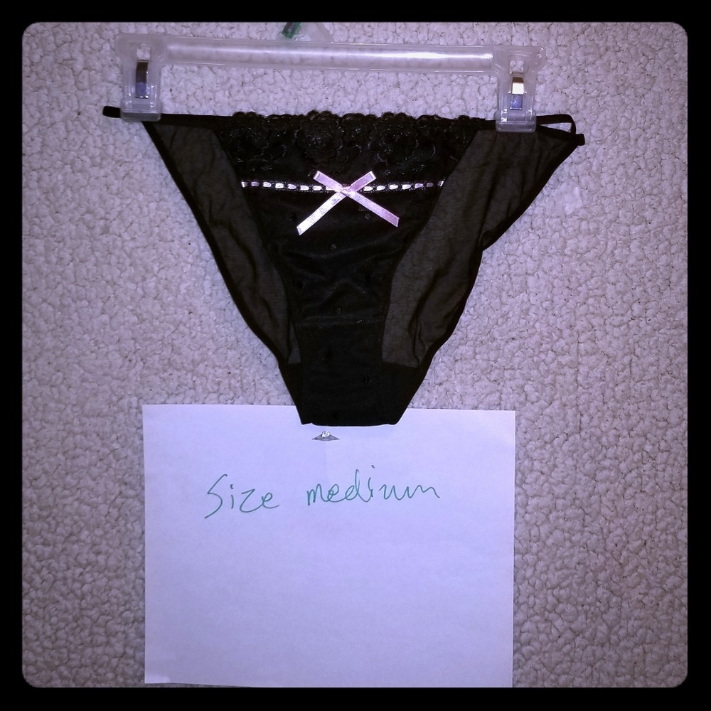 Adore me sheer string bikini panty